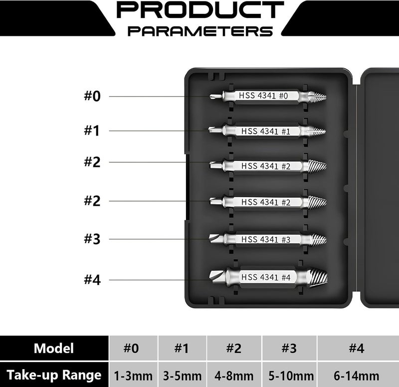 KUSONKEY Valentines Day Gifts for Him,Damaged Screw Extractor Set Gift for Men,Stripped Screws Nuts & Bolts Drill Bit Tools for Broken or Stubborn Screws Removal,Stocking Stuffers for Him - Image 3